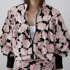 Zara floral set bomber jacket and pants